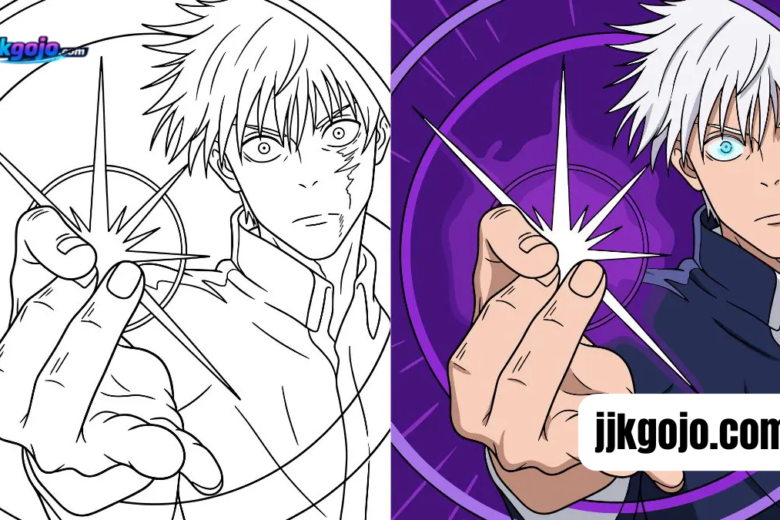 gojo coloring pages​