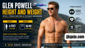 glen powell height and weight